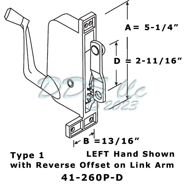 Lenahan Awning Operator LH 41-260P D 1