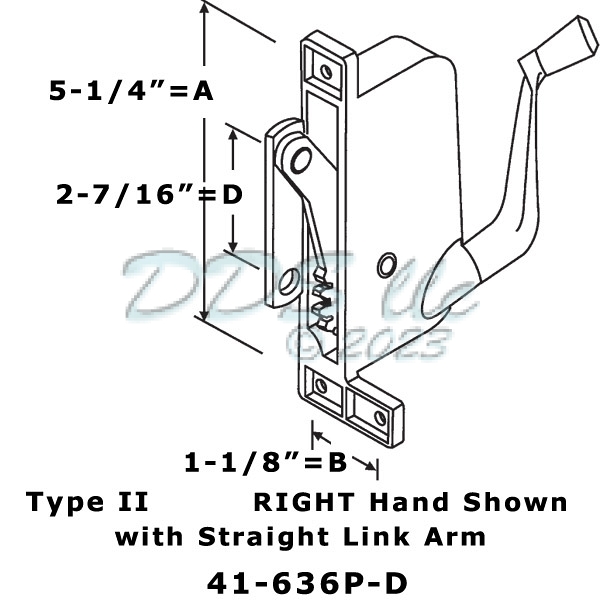 Remington - Silverline Awning Operator RH 41-636P D 1