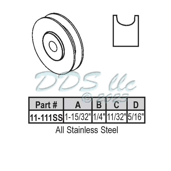 Roller Stainless Steel 11-111SS 1