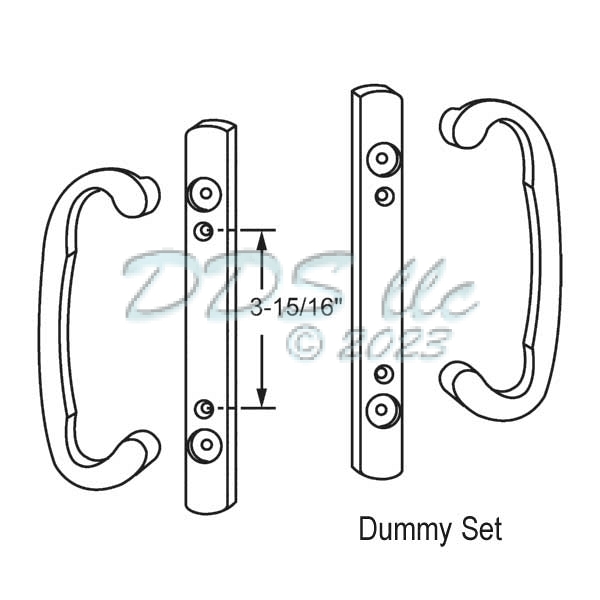 Sash Controls 2265 Dummy Handle Set for Patio Door 13-284DB 1
