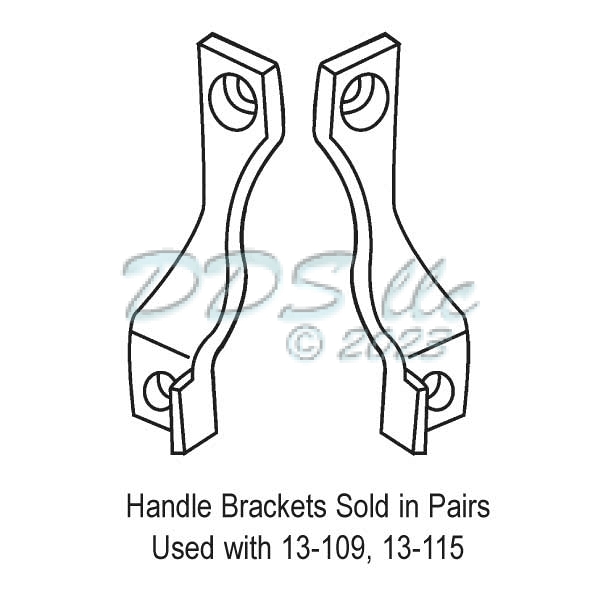 Patio Door handle Bracket Black 16-125 1