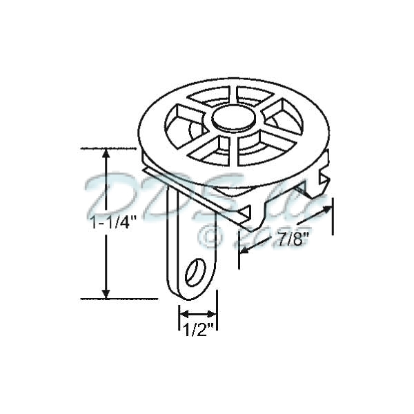 Peachtree Screen Door Roller 900-9068 1