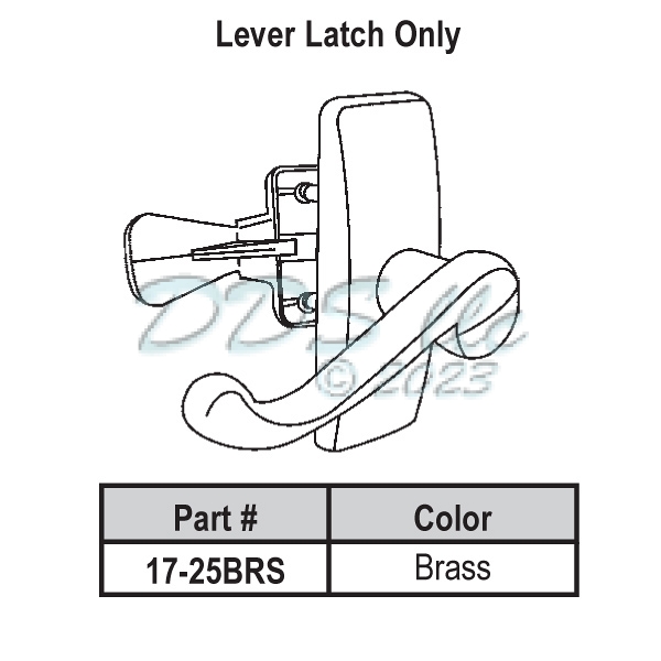 Lever Latch Set 17-25BRS 1