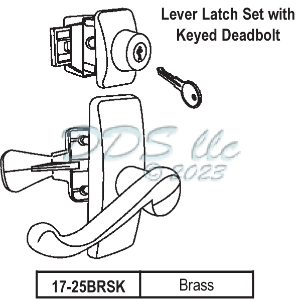 Lever Latch Set 17-25snkk 1