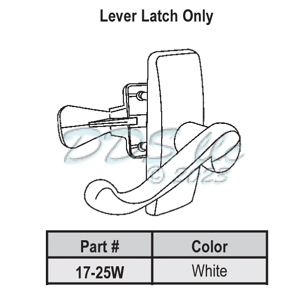 Lever Latch Set 17-25W 1