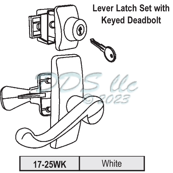 Lever Latch Set 17-25WK 1