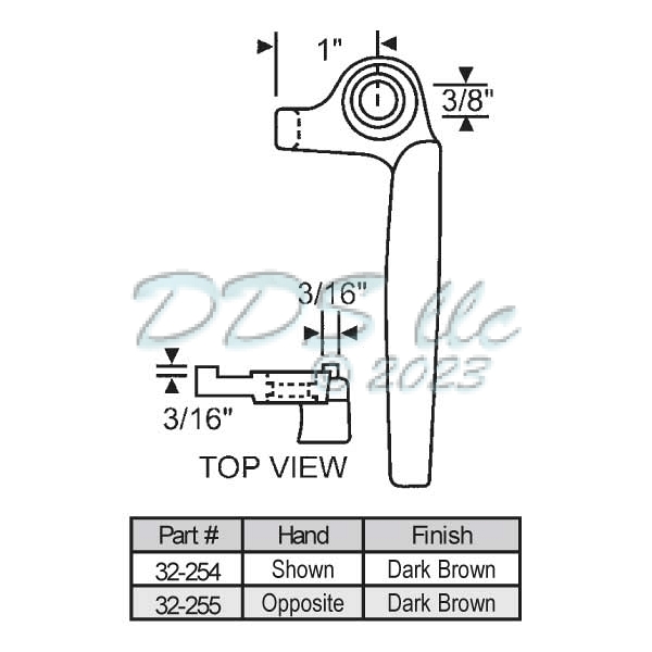 One Hole Handle Project Out 32-254 1