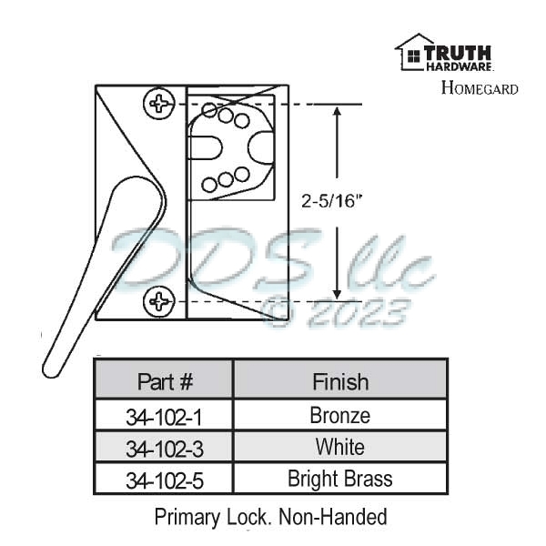 Truth Casement Sash Lock 1