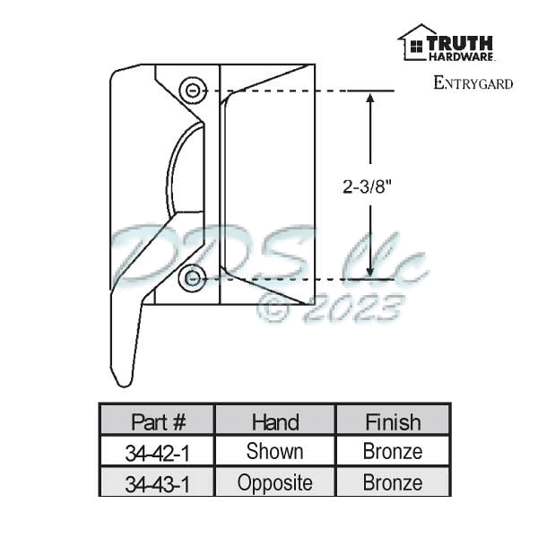 Truth Casement Lock 34-43-1 1