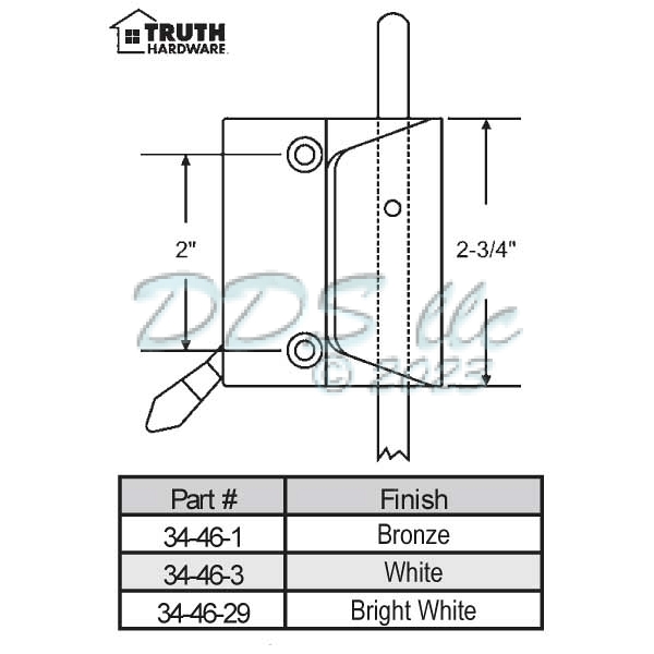 Truth Casement Lock 34-46-1 1