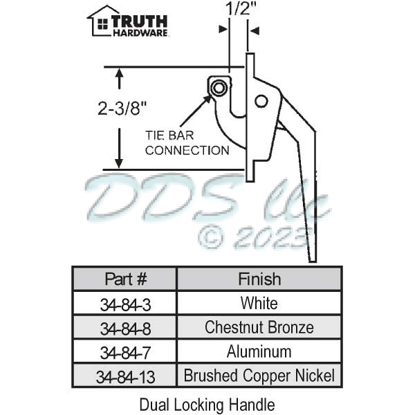Truth Casement Handle 34-84-13 1