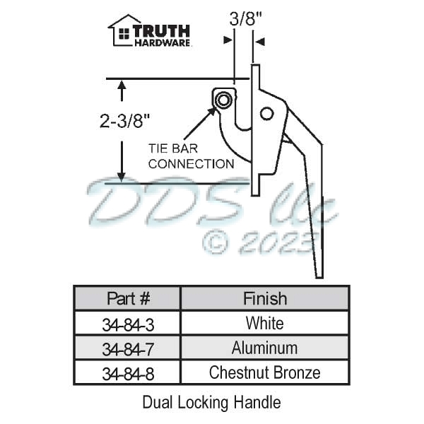 Truth Casement Handle 34-84-8 1