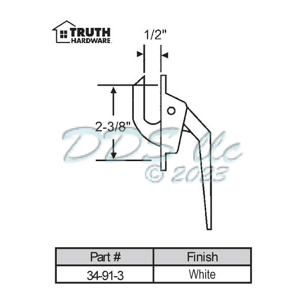 Truth Casement Handle 34-91-3 1