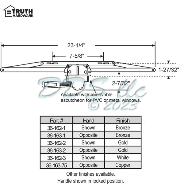 Truth Lever Operator 36-163-1 1