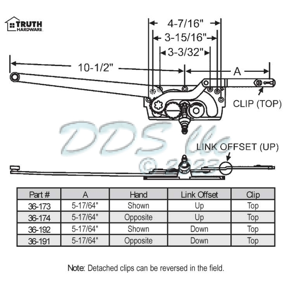 Sill Mounted Casement Operators 36-181 1