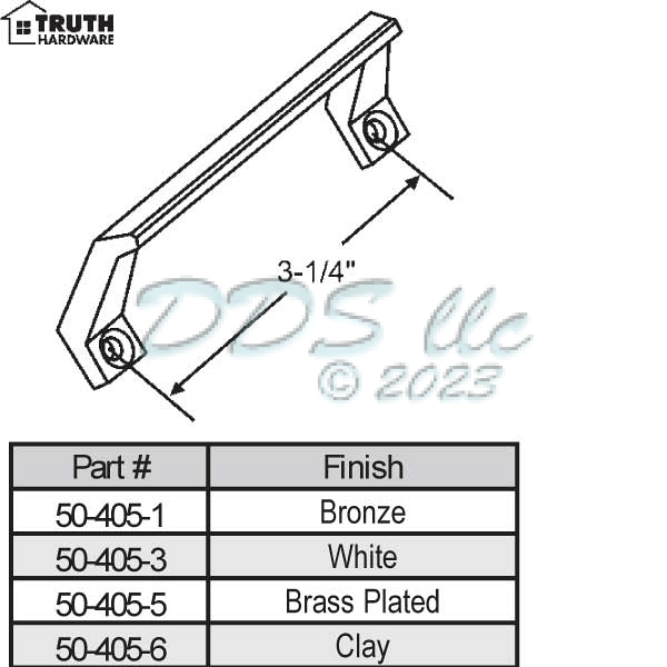 Extruded SashHandles & Lifts 50-405-1 1