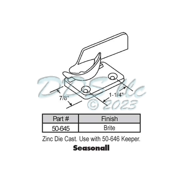 Seasonall Sweep and Sash Lock 50-645 1