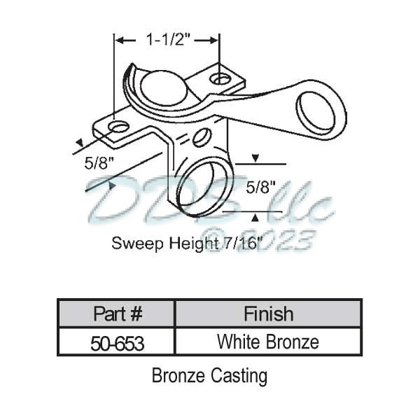 Sweep and Sash locks 50-653 1