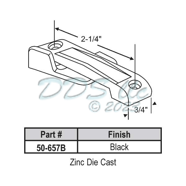 Sweep and Sash lock 50-657B 1