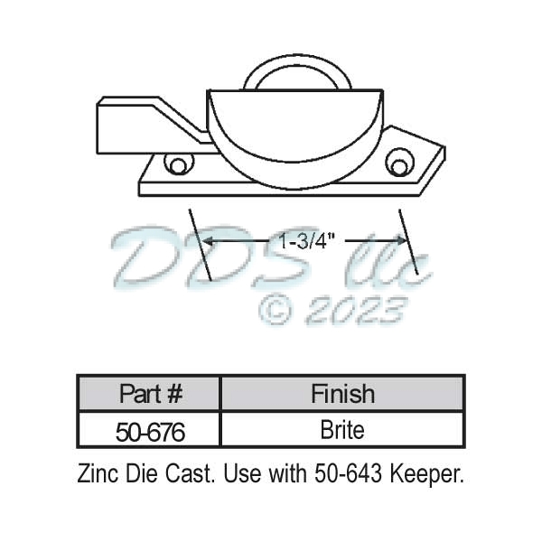 Sweep and Sash lock 50-676 1