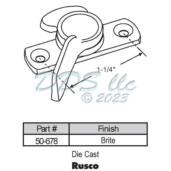 Rusco Window Sash Lock 50-678 1