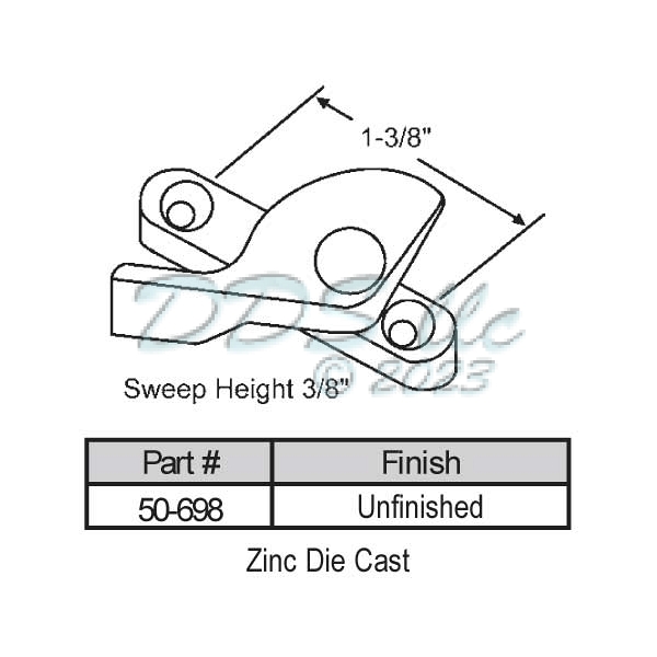 Sweep and Sash locks 50-698 1
