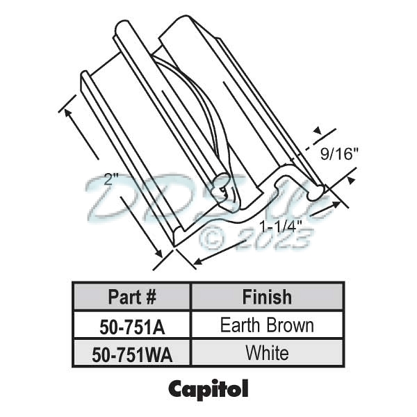 Extruded SashHandles & Lifts 50-751WA 1