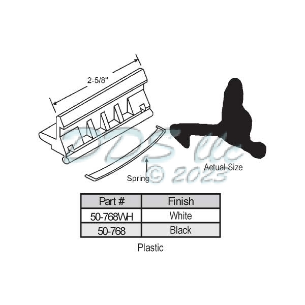 Extruded Sash Handle 50-768WH 1