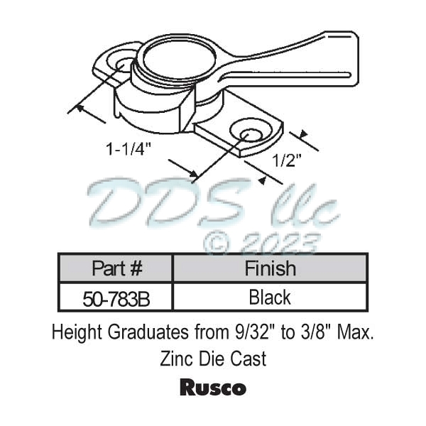 Sweep and Sash locks 50-783B 1