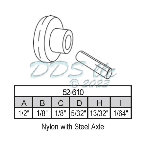 Sliding Window Wheels 52-610 1
