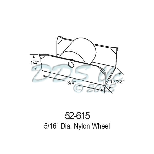 Sliding Window Rollers 52-615 1