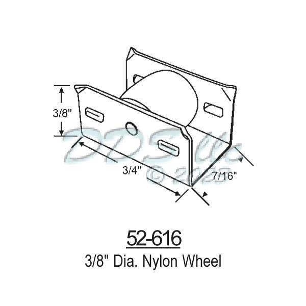 Sliding Window Rollers 52-616 1