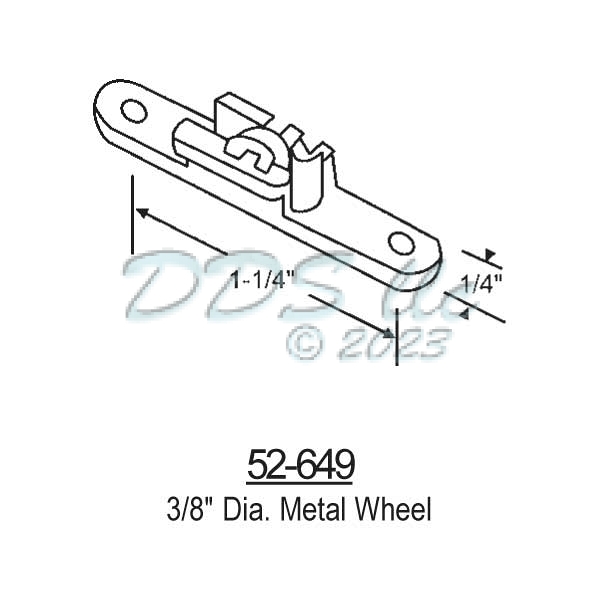 Sliding Window Rollers 52-649 1