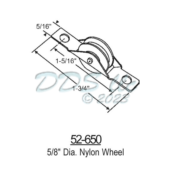 Sliding Window Rollers 52-650 1