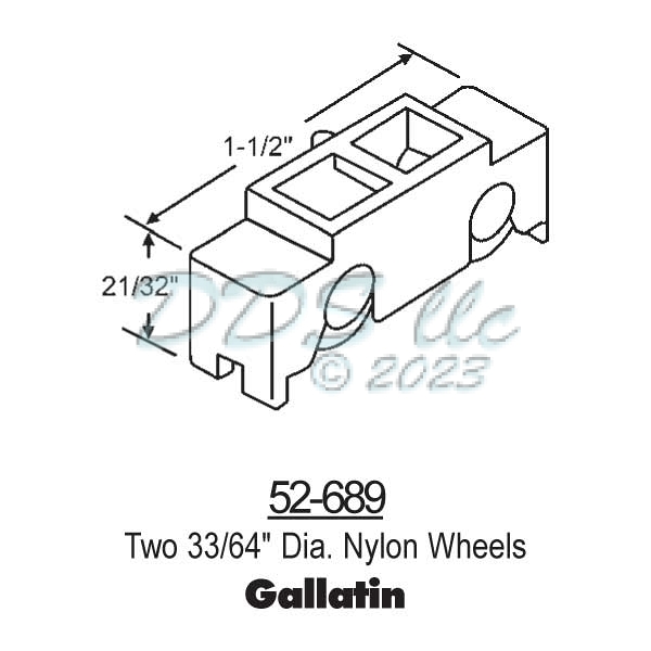 Sliding Window Rollers 52-689 1