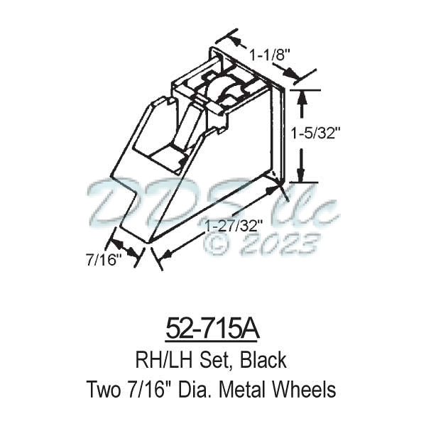 Sliding Window Rollers 52-715A 1