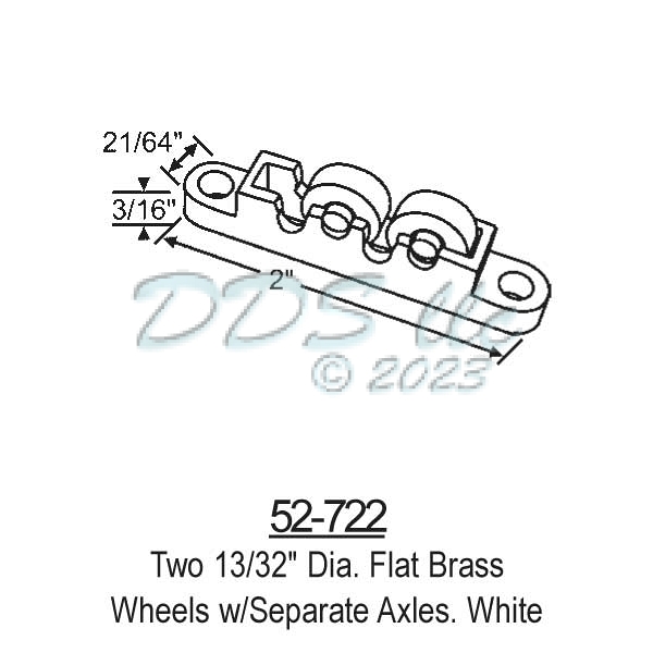 Sliding Window Rollers 52-722 1