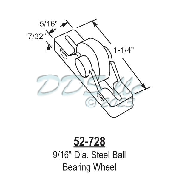 Sliding Window Rollers 52-728 1