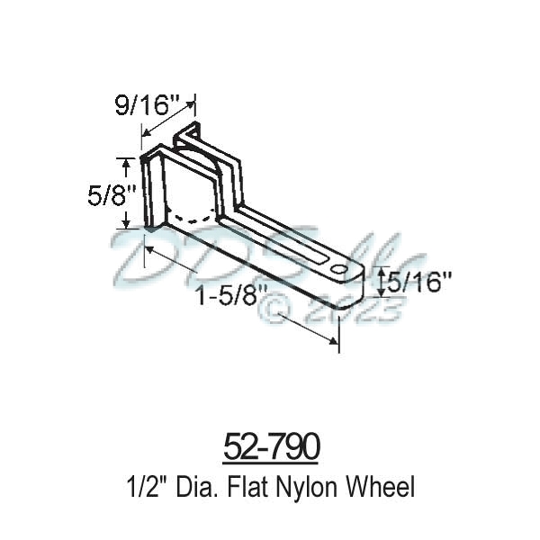 Sliding Window Rollers 52-790 1