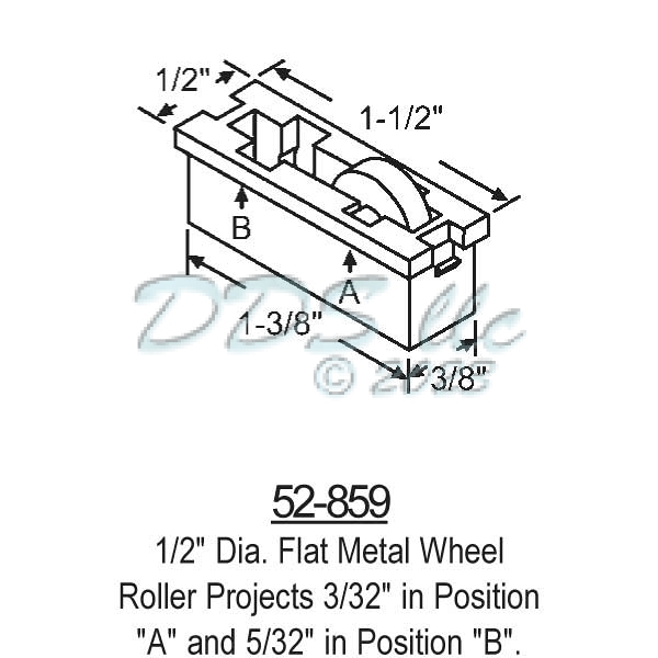 Sliding Window Rollers 52-859 1