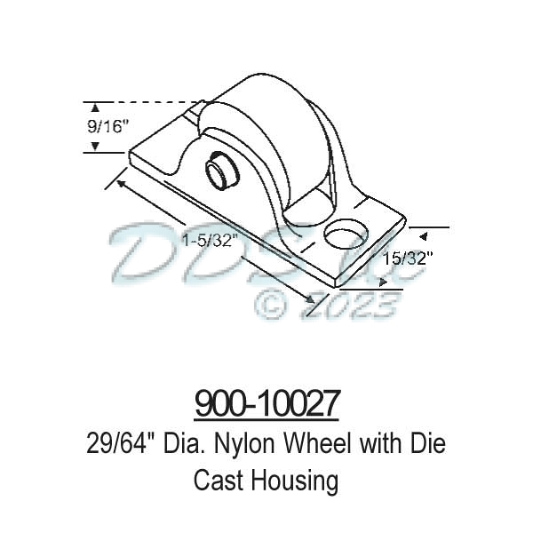 Sliding Window Rollers 900-10027 1