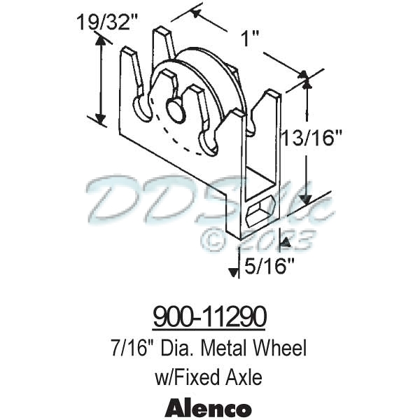 Sliding Window Rollers 900-11290 1