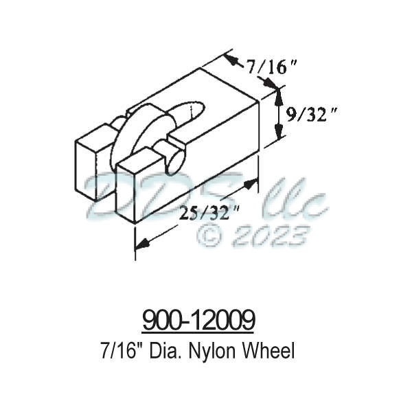 Sliding Window Rollers 900-12009 1