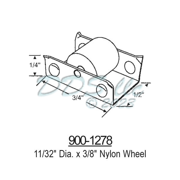 Sliding Window Rollers 900-1278 1