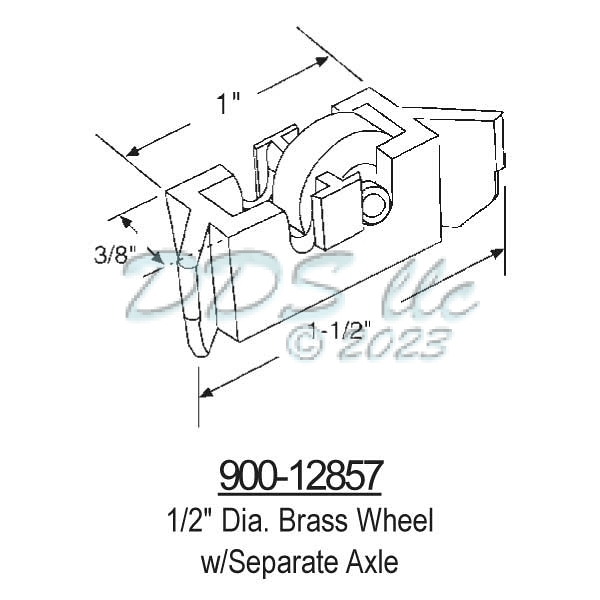 Sliding Window Rollers 900-12857 1