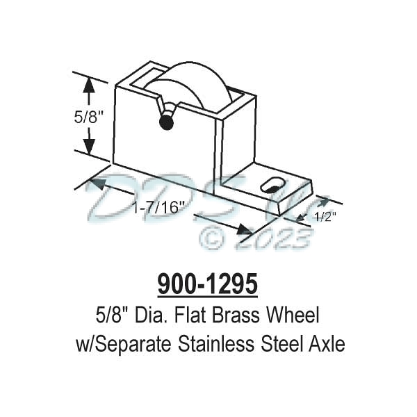 Sliding Window Rollers 900-1295 1