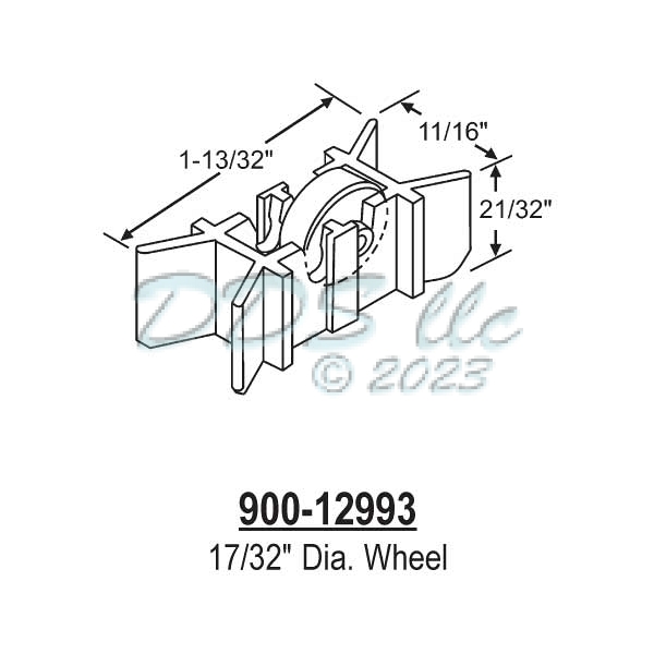 Sliding Window Rollers 900-12993 1
