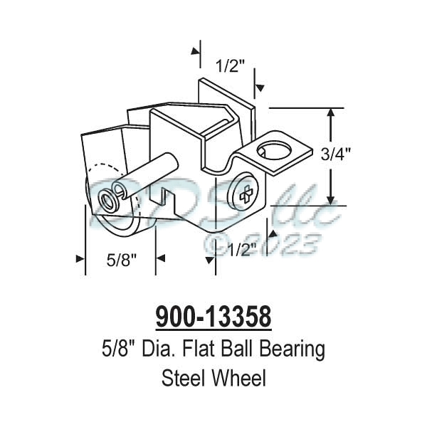 Sliding Window Rollers 900-13358 1