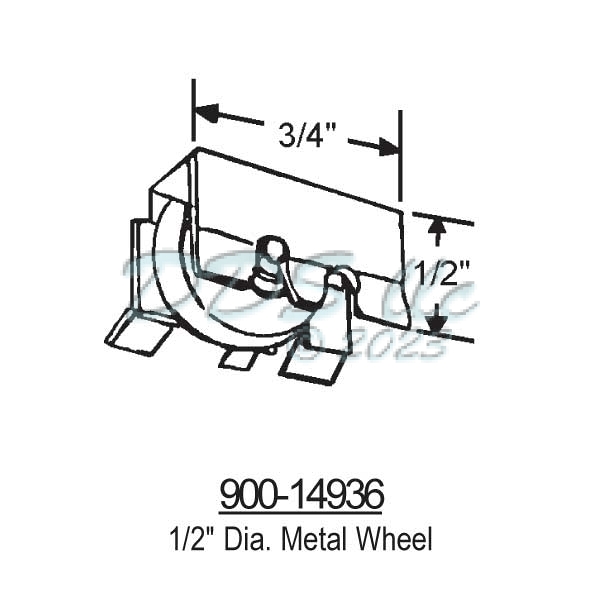 Sliding Window Rollers 900-14936 1