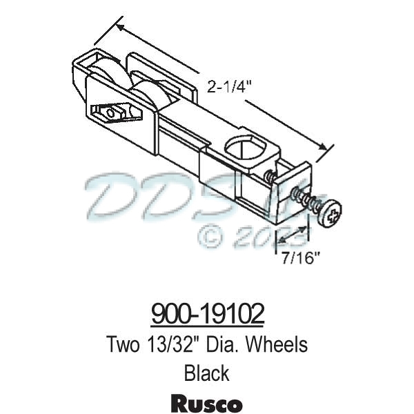 Sliding Window Rollers 900-19102 1